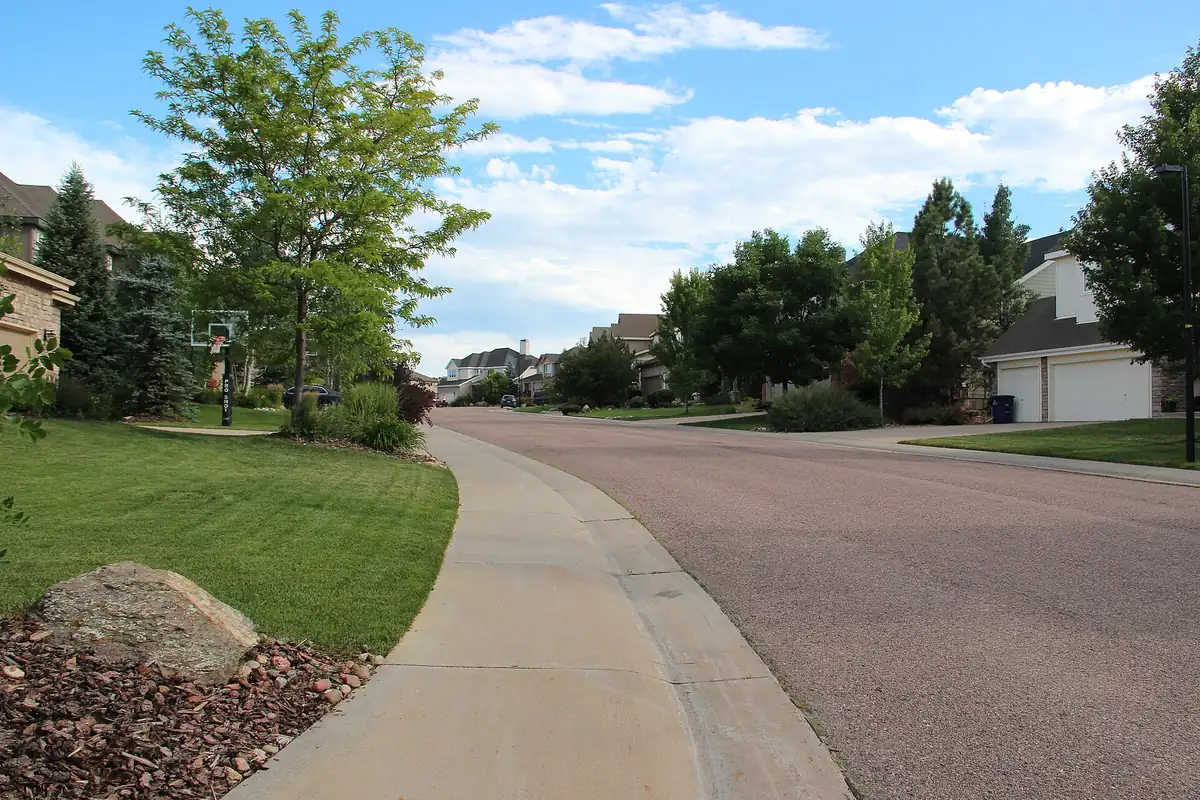 A view of Neighborhood in Castle Pines, Colorado