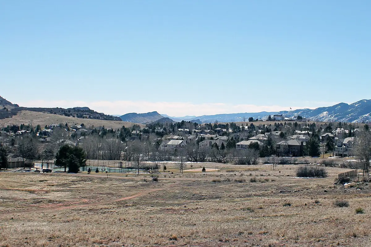 Homes and foothills in Ken Caryl, Colorado